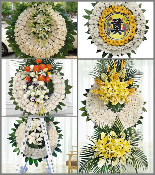 湖北孝感市大悟县阳平镇阳平村花圈速递